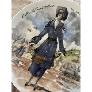 Vintage D'Arceau-Limoges Albertine, Edith Le Fem Matique Porcelain Plate 1976